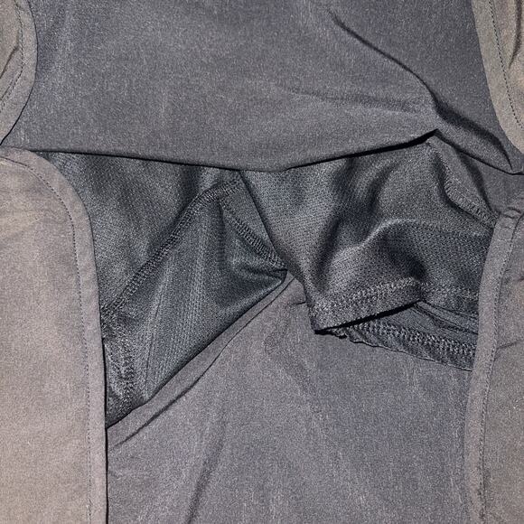 Athleta Womens Run With It Skort Green/Black Hombre Stretch Zip Pocket Size XL - Picture 11 of 13